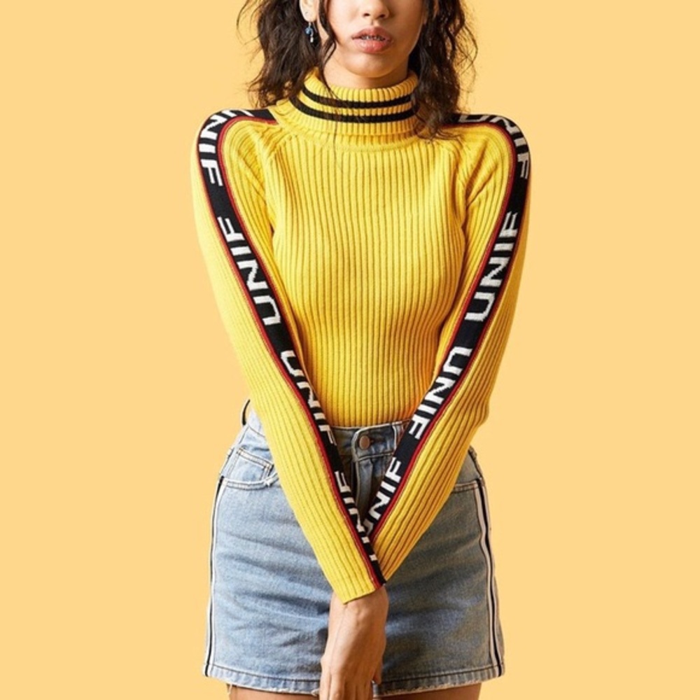 Unif bad sport turtleneck sweater